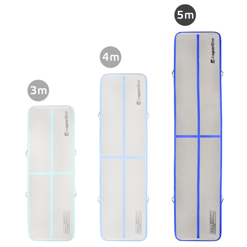 Надувний килимок для вправ inSPORTline Airstunt 500 x 100 x 10 см