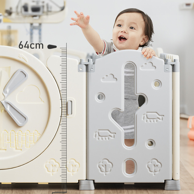 Манеж пластиковий inSPORTline Bufalino 12+2 167 x 160 x 64 см