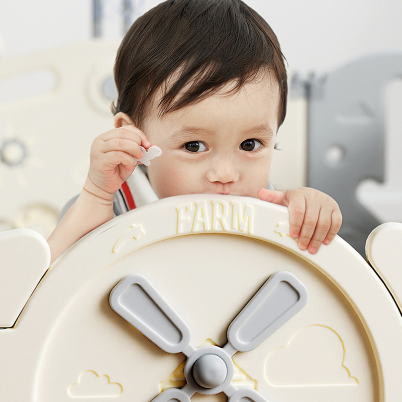 Манеж пластиковий inSPORTline Bufalino 12+2 167 x 160 x 64 см