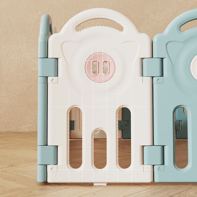 Пластиковий манеж з аксесуарами inSPORTline Piglino 178 x 184 см Колір Блакитний