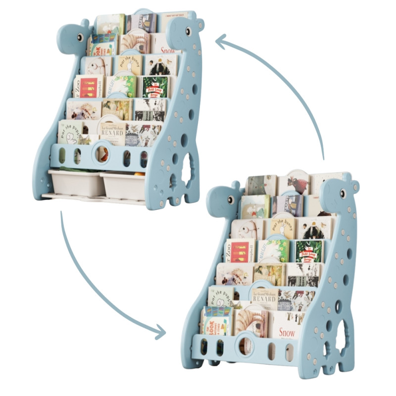 Дитяча книжкова шафа inSPORTline Girafondo Колір Синій