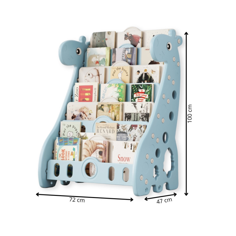 Дитяча книжкова шафа inSPORTline Girafondo Колір Синій