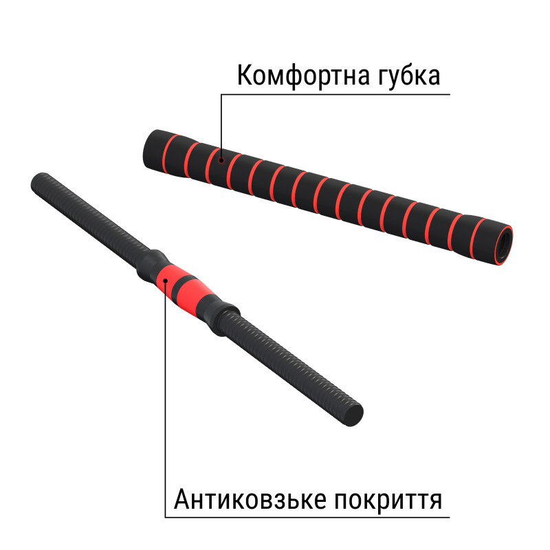 Гантелі з функцією штанги 6в1 Fit-On 53кг