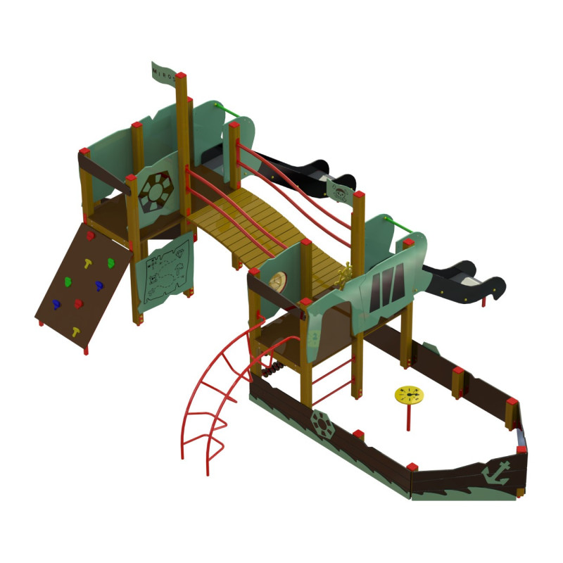 Дитячий ігровий комплекс "Кораблик" DIO415, 700, 514, 307