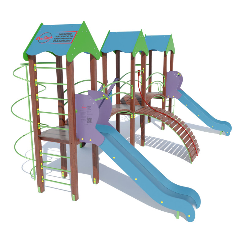 Дитячий ігровий комплекс "Три вежі" DIO703