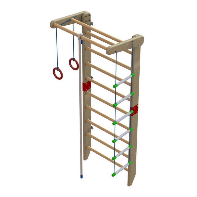 Стінка шведська дерев'яна розбірна H134.12